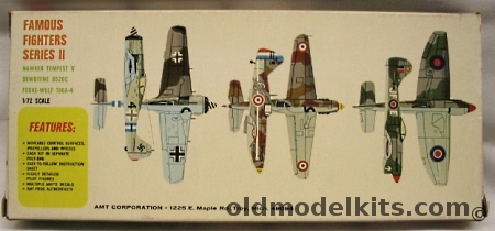 AMT-Frog 1/72 Tempest V / D-520C / FW-190 A-4 - Famous Fighters Series II, 3956-130 plastic model kit